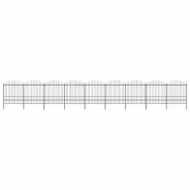 panele-ogrodzeniowe-z-grotami-stal-175-2-x-153-m-czarne