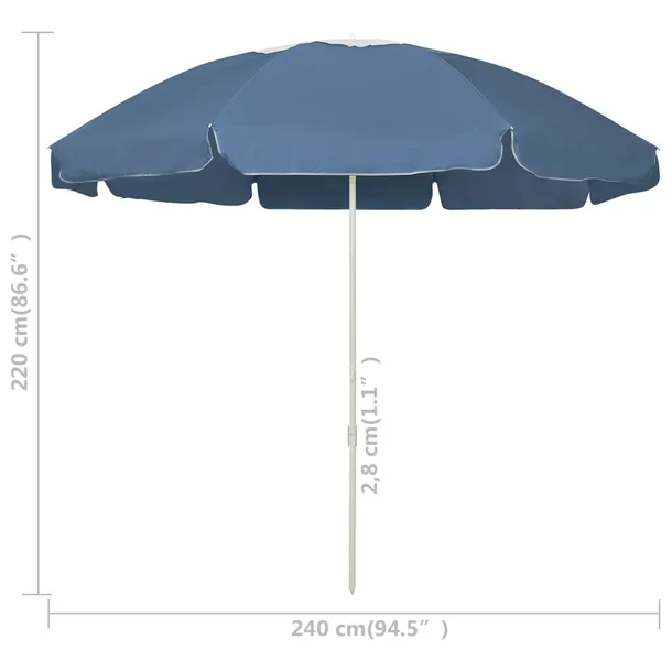 parasol-plazowy-niebieski-240-cm-stan-nowy