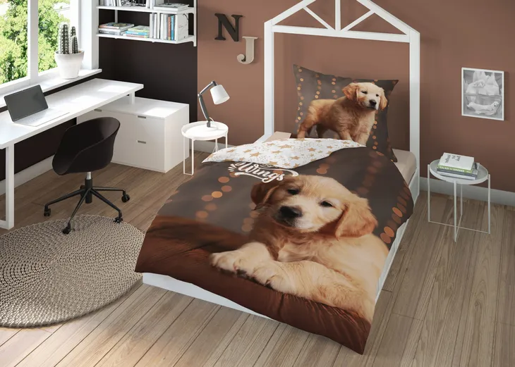 posciel-140x200-bawelniana-labrador-stan-nowy
