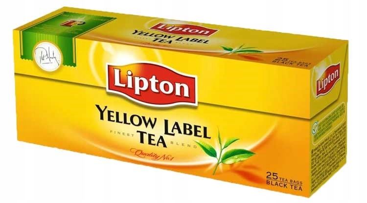 Herbata czarna ekspresowa Lipton 25 torebek