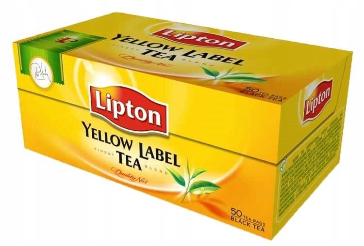 Herbata czarna ekspresowa Lipton 50 torebek