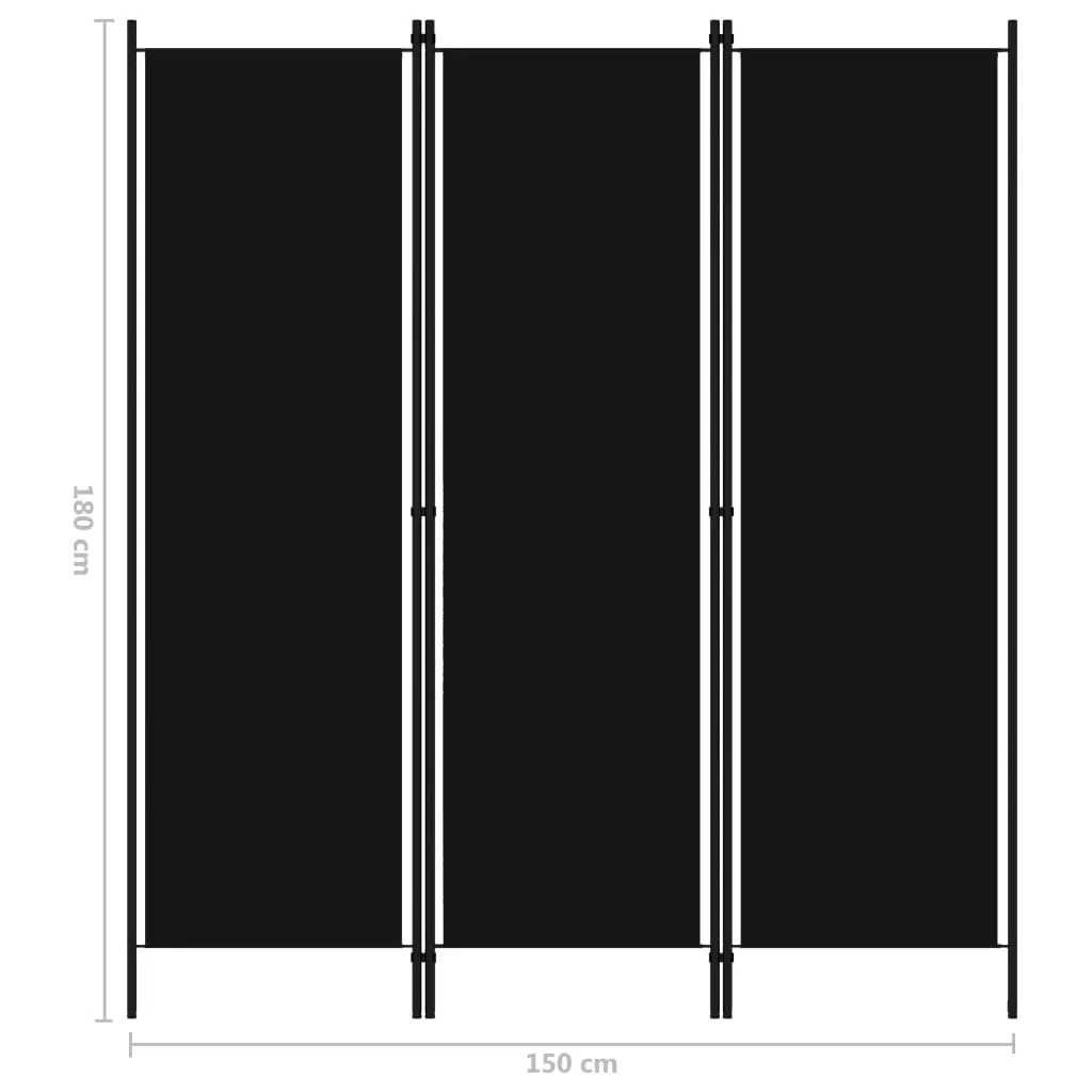parawan-3-panelowy-czarny-150-x-180-cm