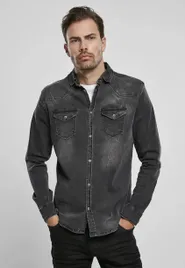 koszula-riley-denim-shirt-black