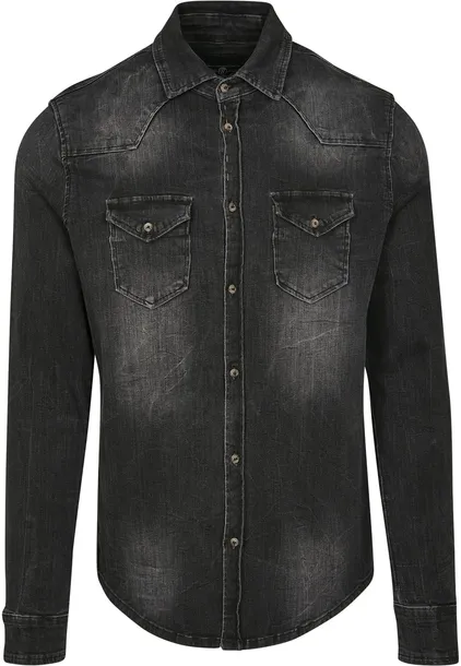 koszula-riley-denim-shirt-black-material-dominujacy-bawelna