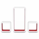 3-bialo-czerwone-wiszace-polki-ozdobne-mdf-cube-stan-nowy