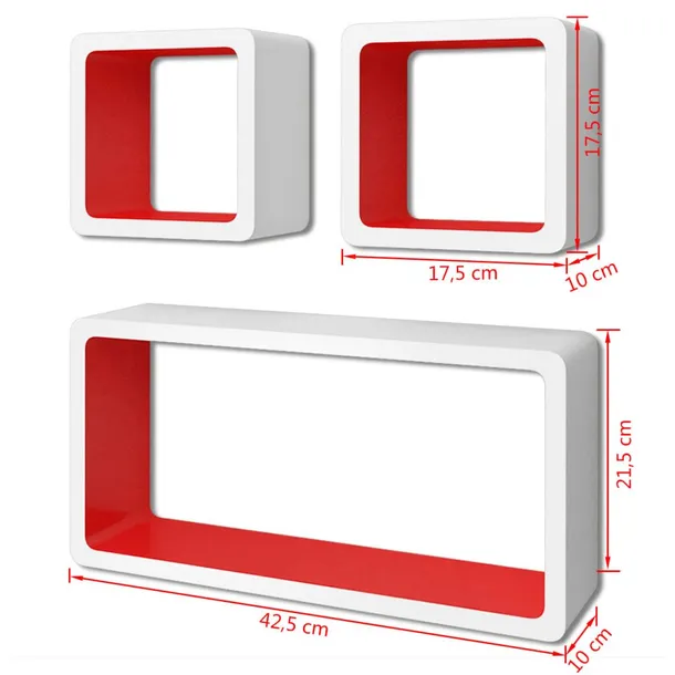 3-bialo-czerwone-wiszace-polki-ozdobne-mdf-cube-kolor-mebla-bialy