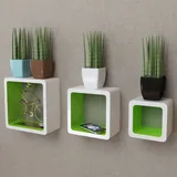 3-bialo-zielone-polki-ozdobne-mdf-cube-stan-nowy