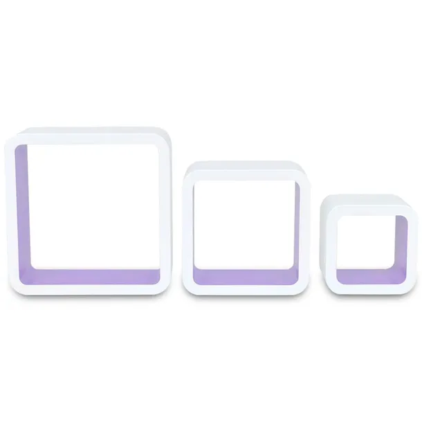 3-bialo-fioletowe-polki-ozdobne-mdf-cube-stan-nowy