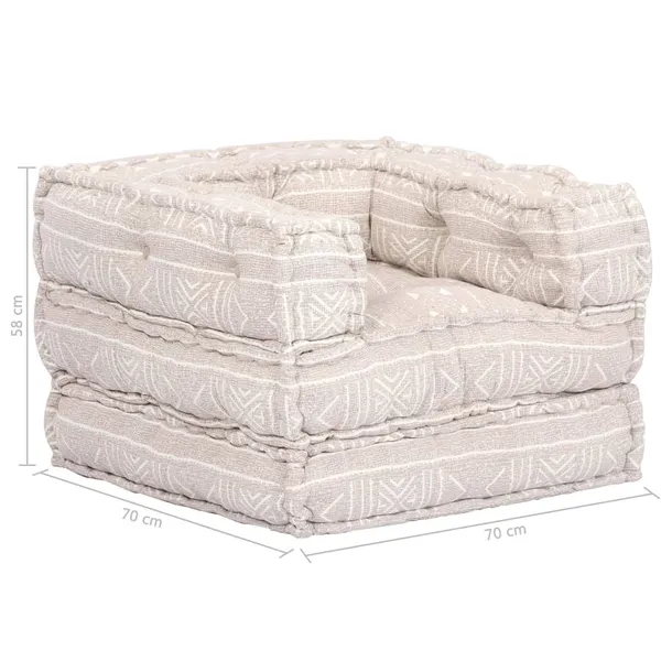 puff-modulowy-pojedynczy-bezowy-tkanina-stan-nowy