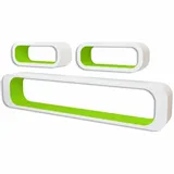 3-biale-i-zielone-wiszace-polki-mdf-cube