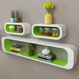 3-biale-i-zielone-wiszace-polki-mdf-cube-stan-nowy