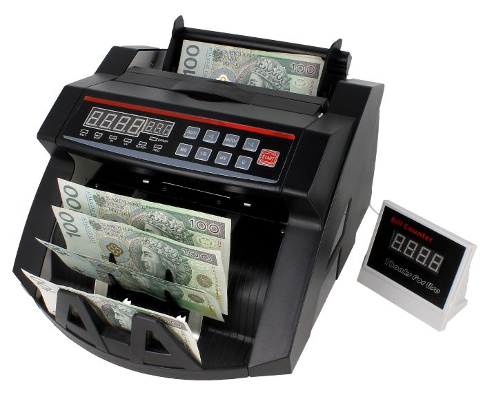 Promocja LICZARKA DO BANKNOTÓW PIENIĘDZY sklep/usługi/kanto wyprzedaż przecena