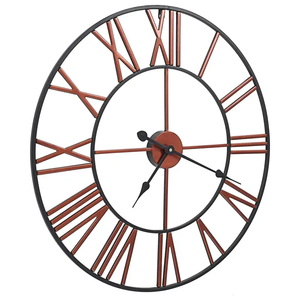 zegar-scienny-metal-58-cm-czerwony-linia-vidaxl