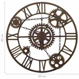 zegar-scienny-brazowy-80-cm-metal-typ-scienny-stan-nowy