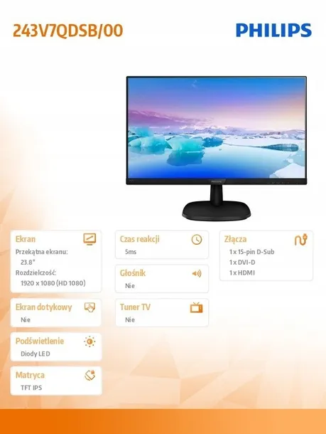 monitor-led-philips-243v7qdsb00-238-kod-producenta-243v7qdsb-00