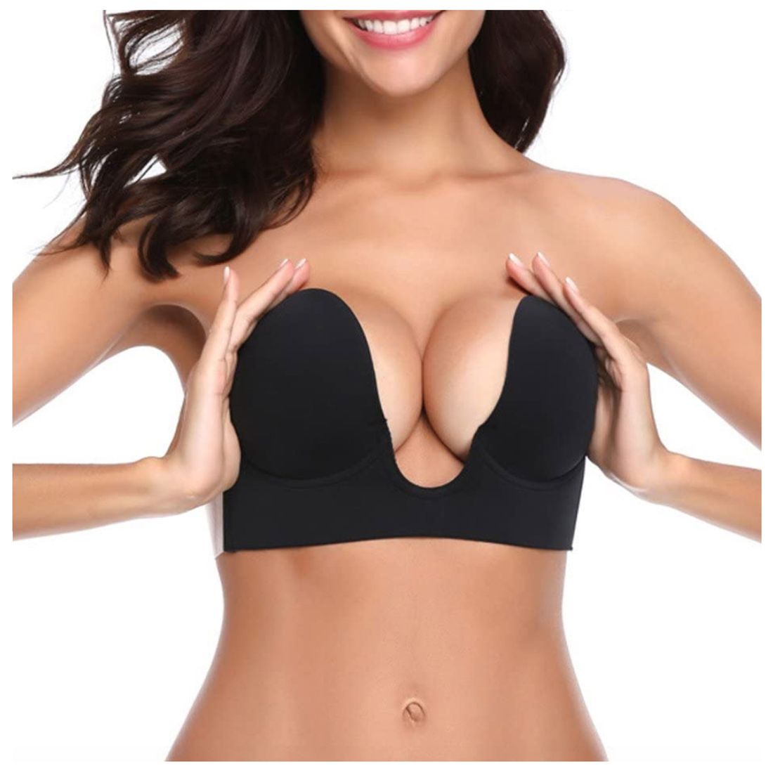 BIUSTONOSZ stanik SAMONOŚNY odkryte plecy dekolt C ERLI.pl