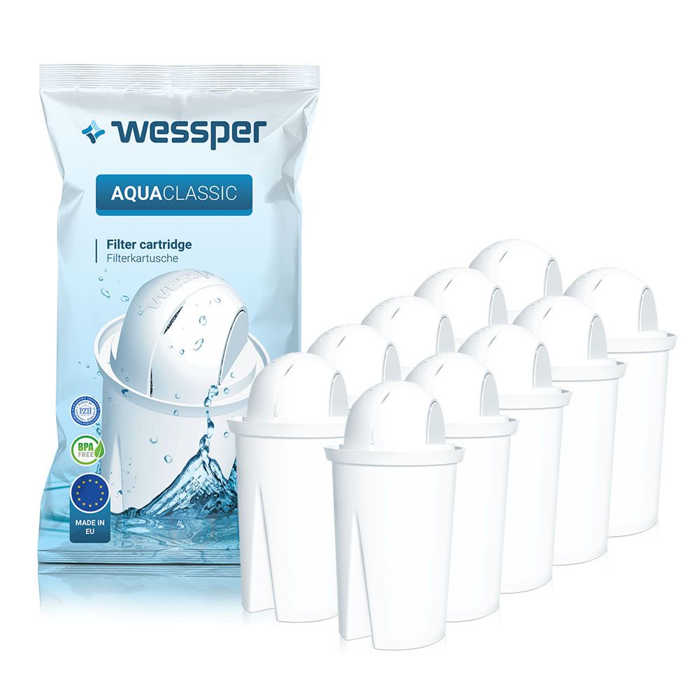 10x wkład filtr wody Wessper AquaClassic do dzbanków Dafi Brita Classic