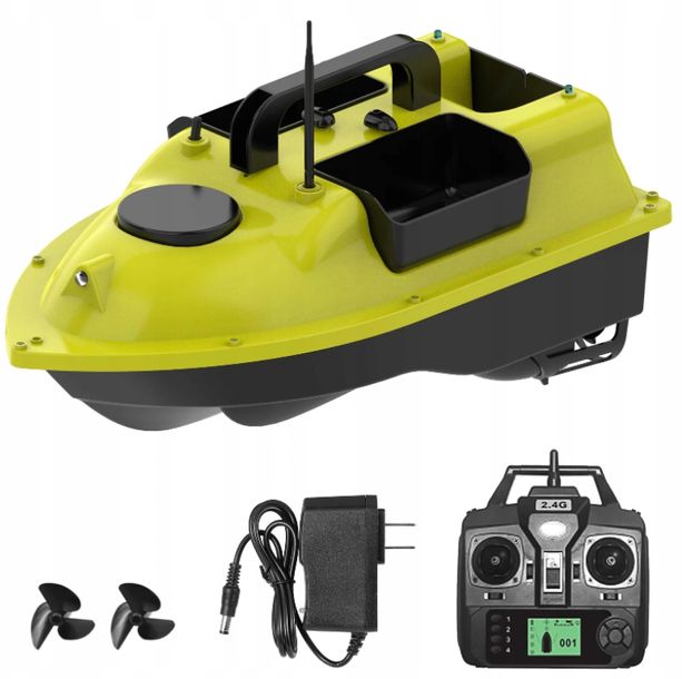 Łódka ZANĘTOWA V18GPS GPS 500m z 3 pojemnikami 