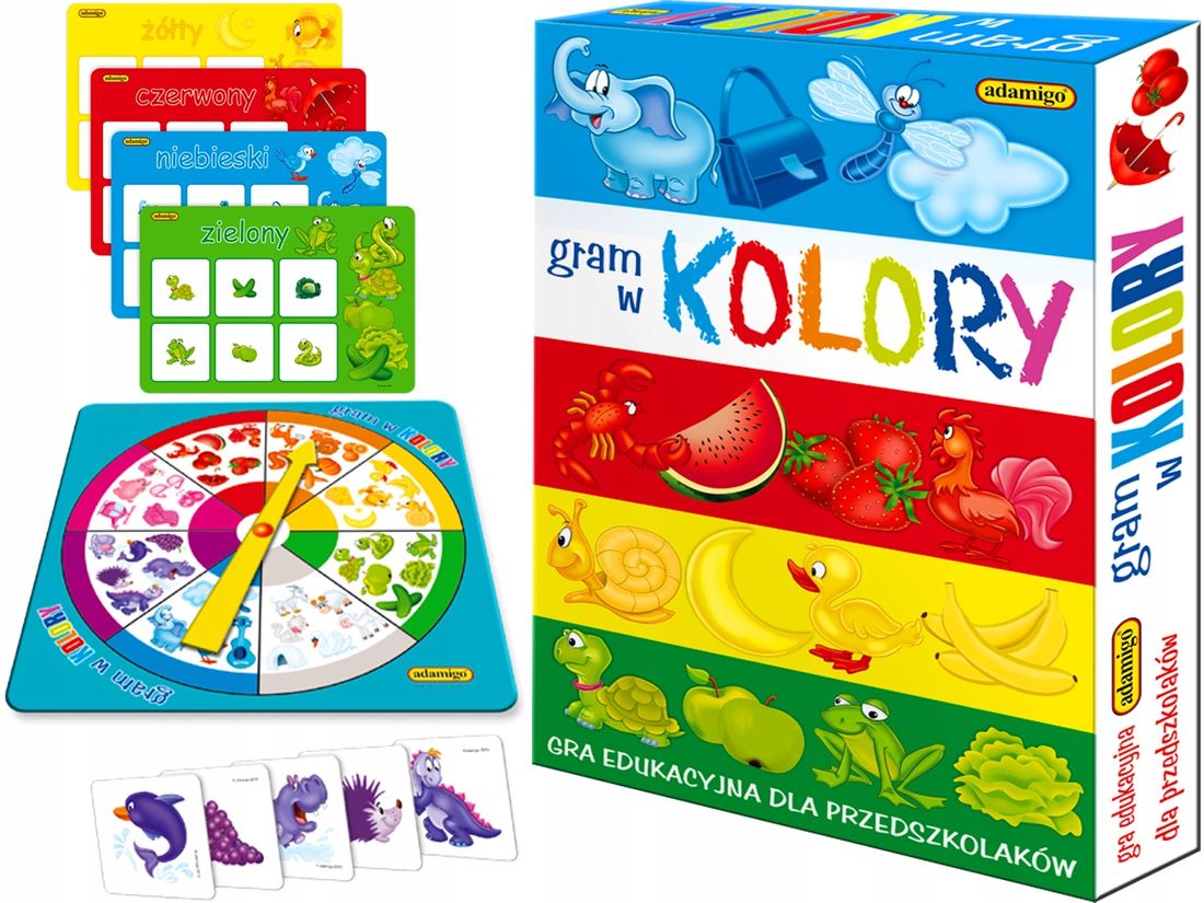 Gra W Kolory Klasa 2 Odpowiedzi ADAMIGO Edukacyjna Gra GRAM W KOLORY Loteryjka - ERLI.pl