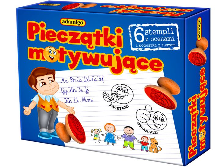 ADAMIGO Pieczątki MOTYWUJĄCE Stemple Motywacyjne - erli.pl