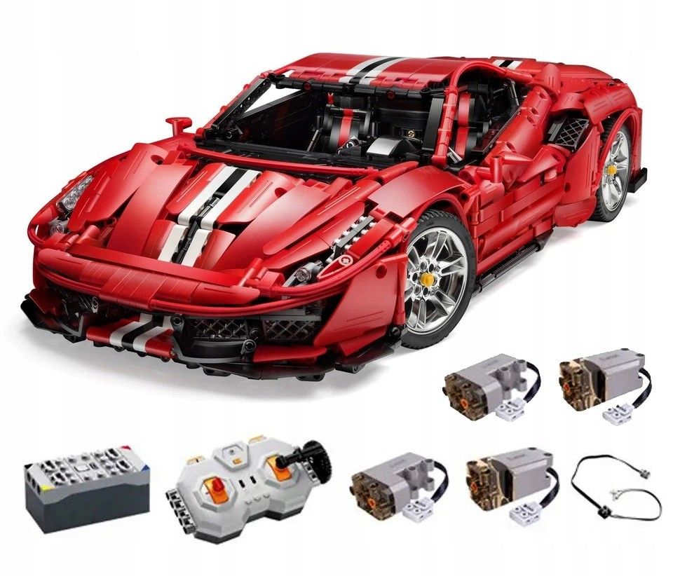 Promocja Klocki technic Ferrari Cada C61042W 3187 el. zdalnie sterowane wyprzedaż przecena