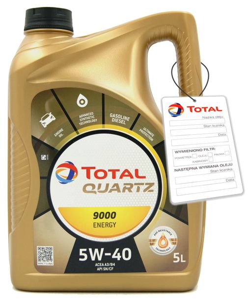 TOTAL QUARTZ ENERGY 9000 5W40 5L - ERLI.pl