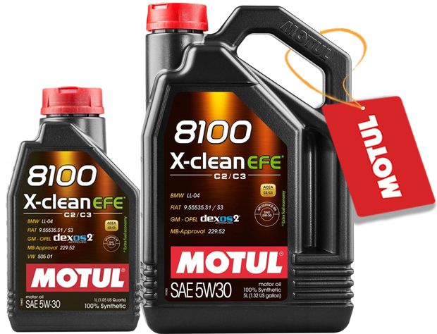 Olej 5W40 MOTUL 8100 X-CLEAN 505.01 dexos2 1L