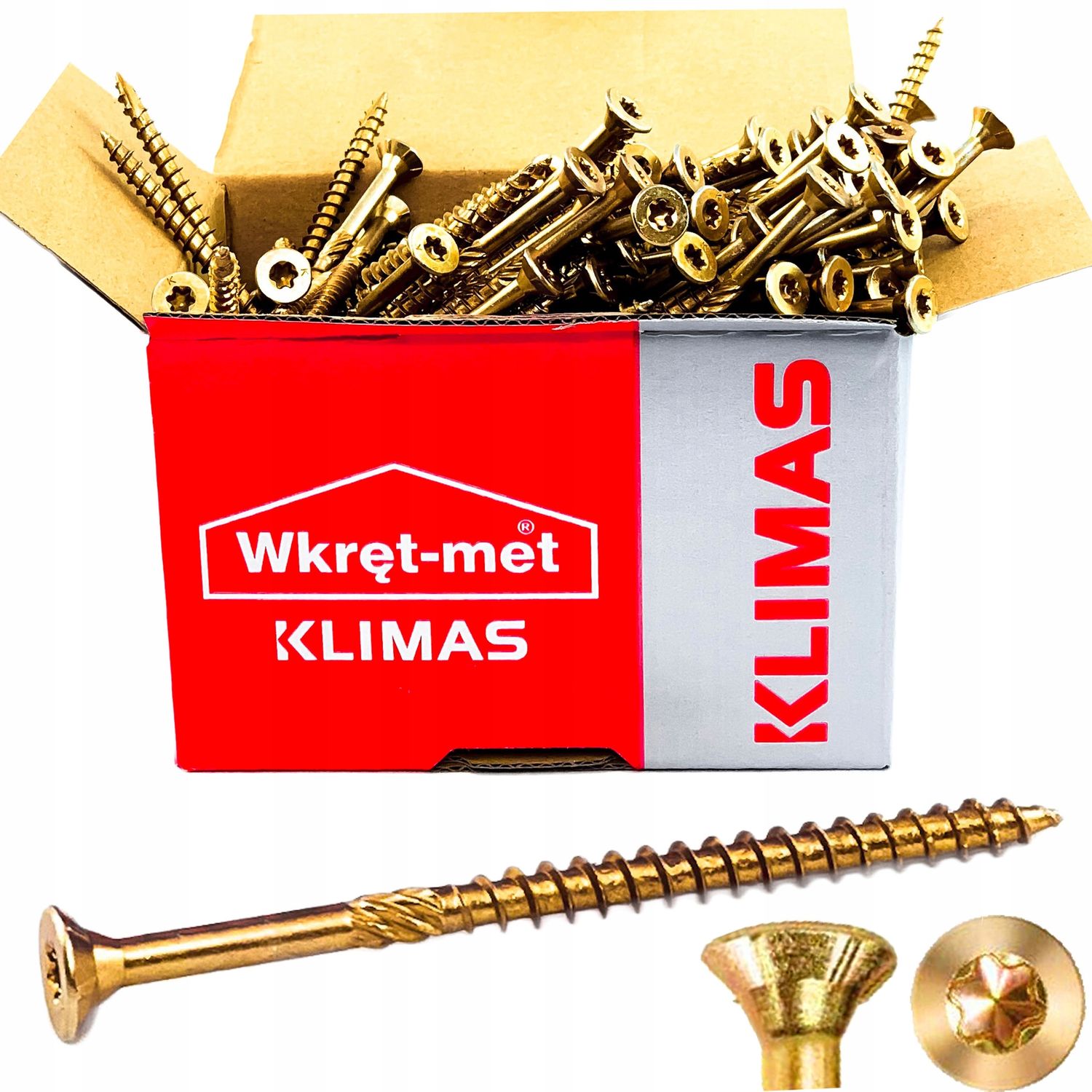 Promocja Wkręty do drewna ciesielskie stożkowe TORX 4×60 250szt. wyprzedaż przecena