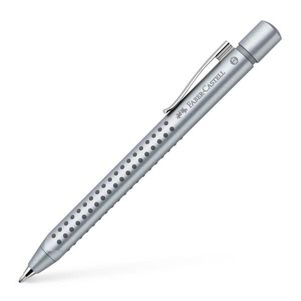 FABER-CASTELL Długopis automat Grip SREBRNY