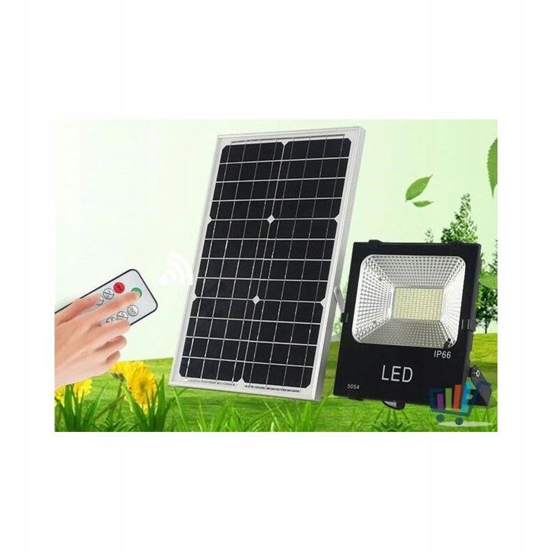 ZESTAW SOLARNY HALOGEN LED 200 W+ PANEL+ PILOT - ERLI.pl