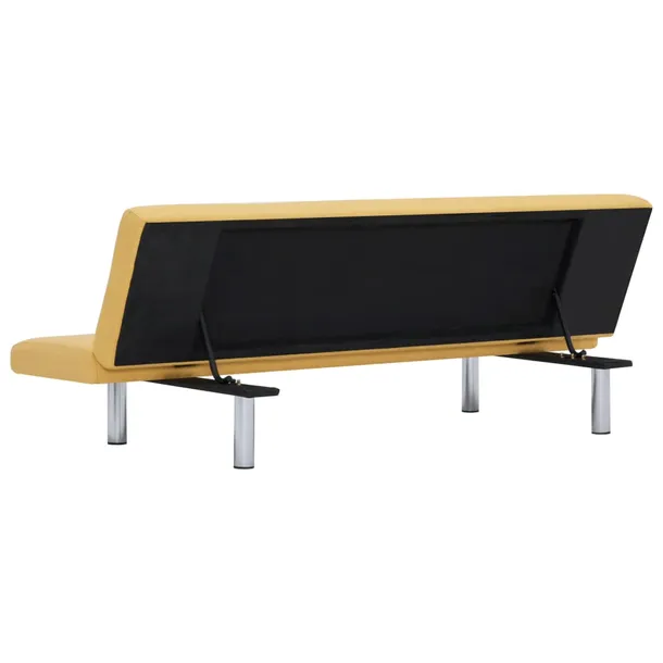 sofa-tapicerowana-melwin-2x-zolta-stan-nowy