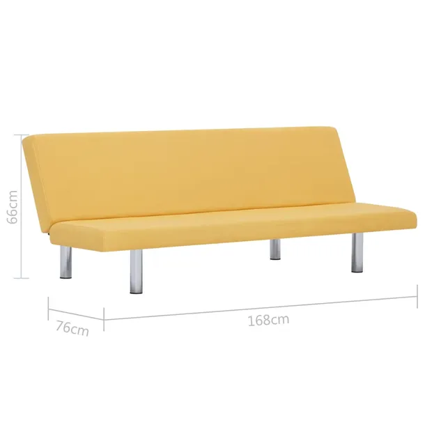 sofa-tapicerowana-melwin-2x-zolta-stan-nowy