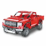 auto-czerwony-pickup-rc-detech-klocki-cada-stan-nowy