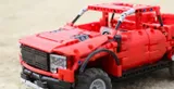 auto-czerwony-pickup-rc-detech-klocki-cada-material-karton-plastik