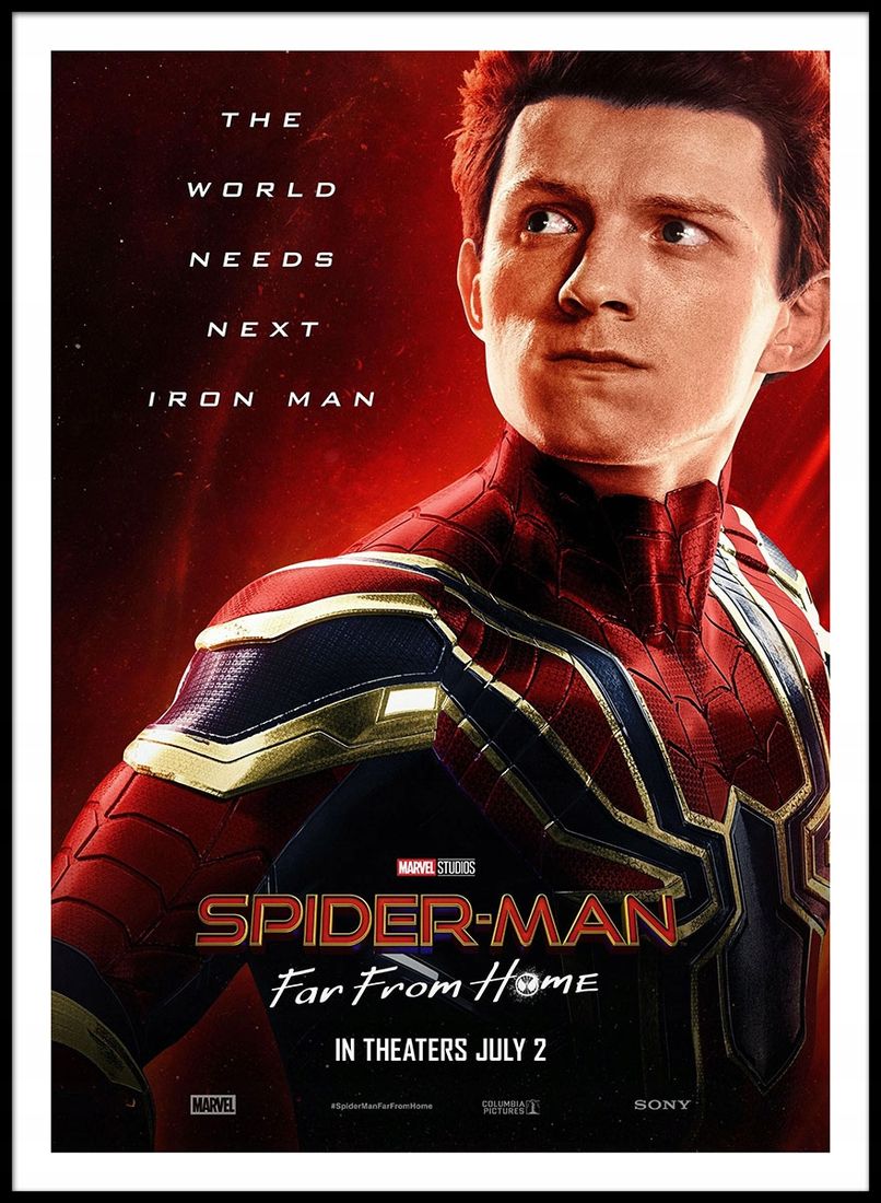 Plakat A4 grafika wzór SPIDER MAN 01 - ERLI.pl