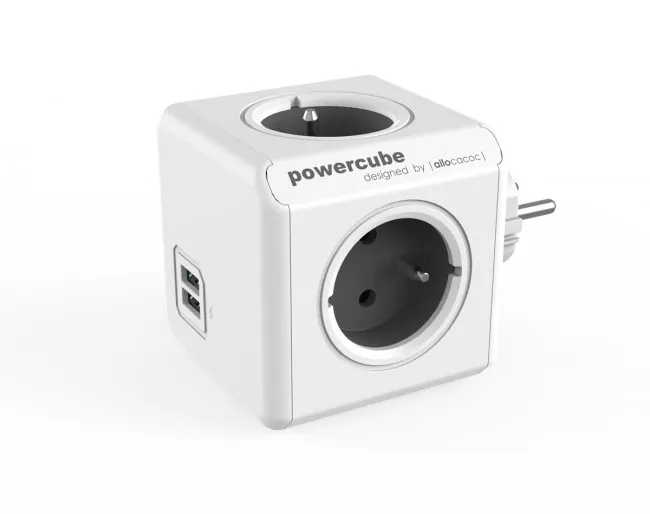 kostka-listwa-powercube-original-4-gniazda-2x-usb