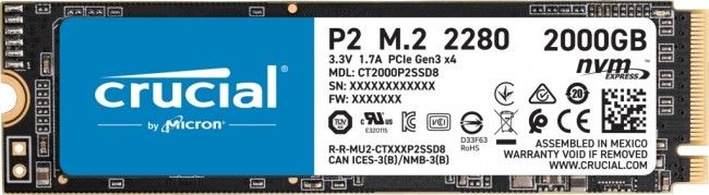 Dysk SSD 2TB Crucial P2 M.2 PCI-e NVMe