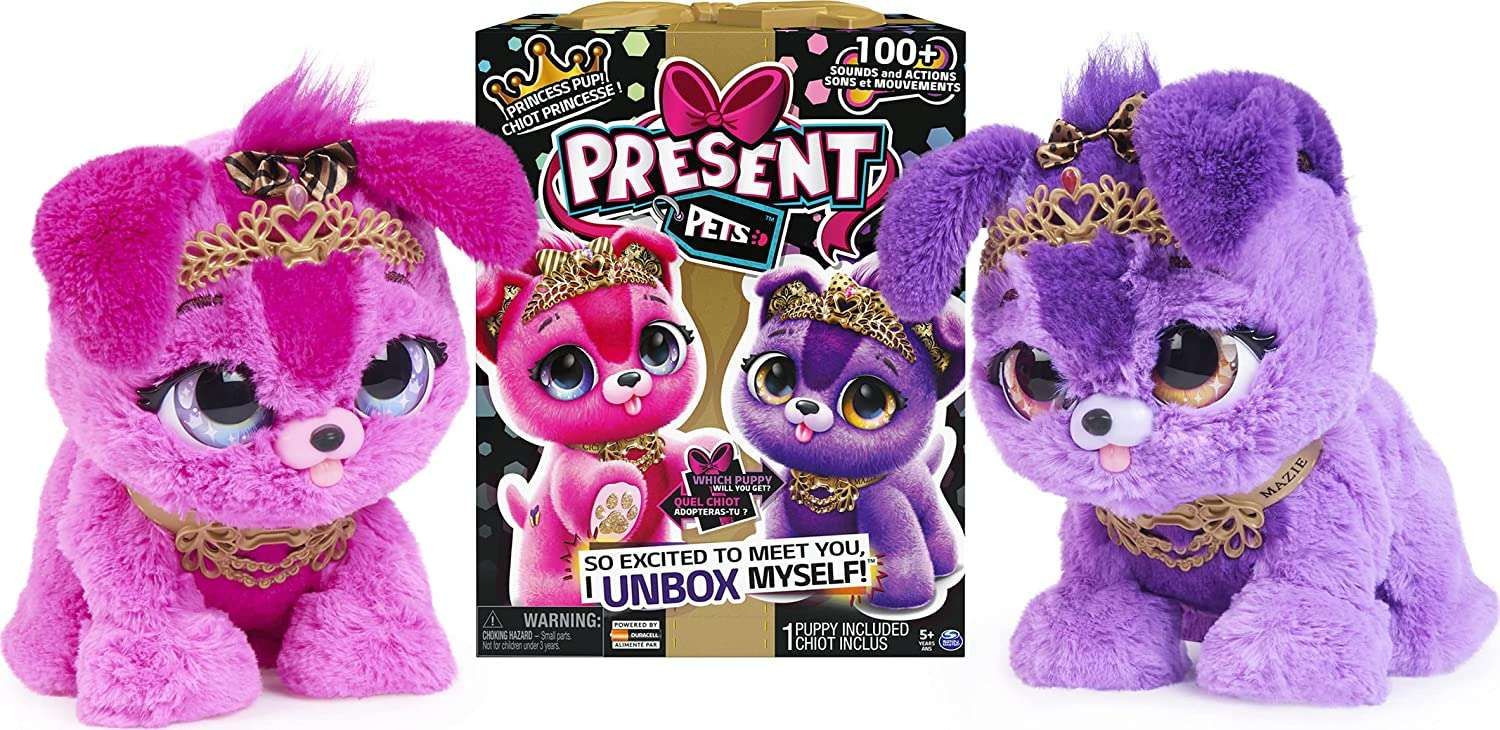 Promocja Present Pets Sparkle Princess interaktywny piesek niespodzianka wyprzedaż przecena