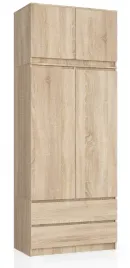 szafa-z-nadstawka-s-90-cm-2-drzwi-2-szuflady-dab-sonoma