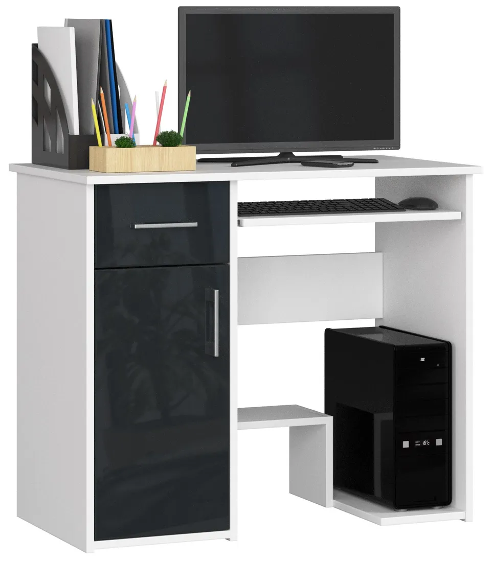 biurko-jay-90-cm-biale-grafit-polysk