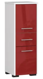 szafka-slupek-regal-lazienkowy-fin-2d-1sz-bialy-czerwony-polysk