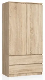 szafa-s-90-cm-2-drzwi-2-szuflady-sonoma