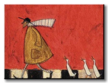 sam-toft-crossing-with-ducks-obraz-na-plotnie-50x40-cm