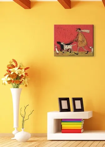 sam-toft-walkies-obraz-na-plotnie-50x40-cm-stan-nowy