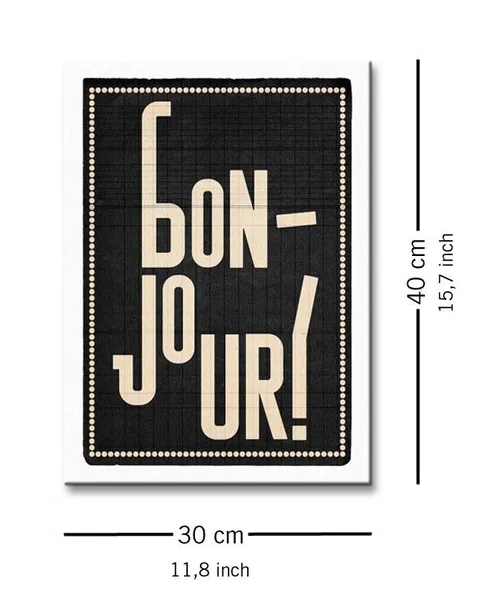 bonjour-obraz-na-plotnie-30x40-cm-stan-nowy