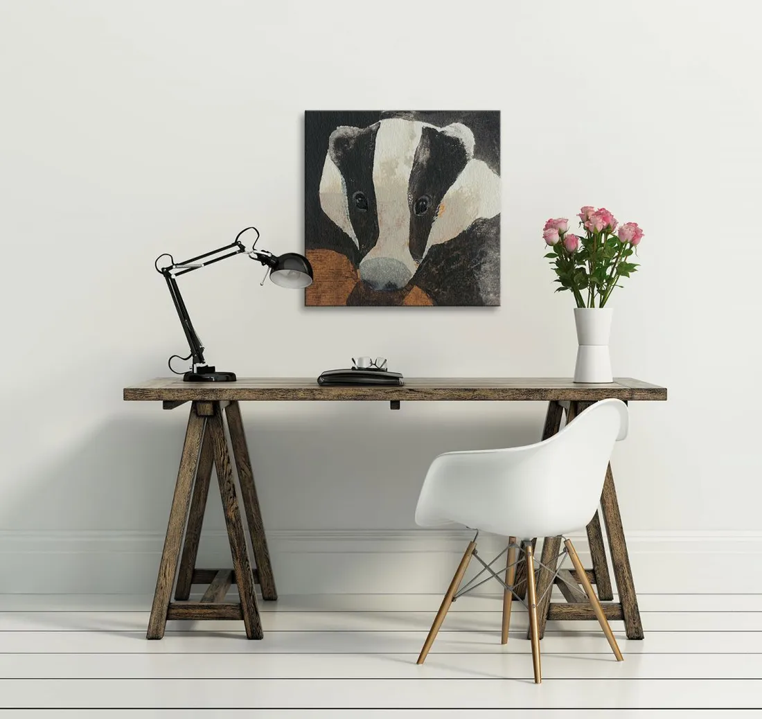 badger-obraz-na-plotnie-30x30-cm-stan-nowy