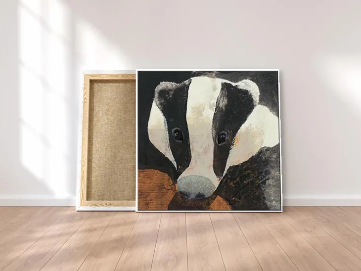 badger-obraz-na-plotnie-30x30-cm-stan-nowy