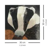 badger-obraz-na-plotnie-30x30-cm-stan-nowy