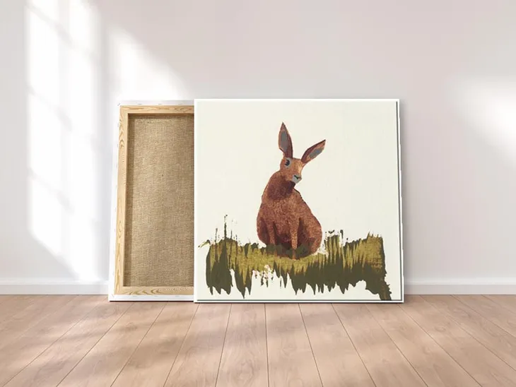 hare-obraz-na-plotnie-30x30-cm-stan-nowy