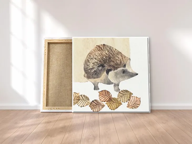 hedgehog-obraz-na-plotnie-30x30-cm-stan-nowy